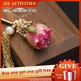 Rose Red Flowers Pearls Tassel Hairpins Women's Jewelry