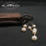 Sandalwood Freshwater Pearl Fringed Pendant Hairpin