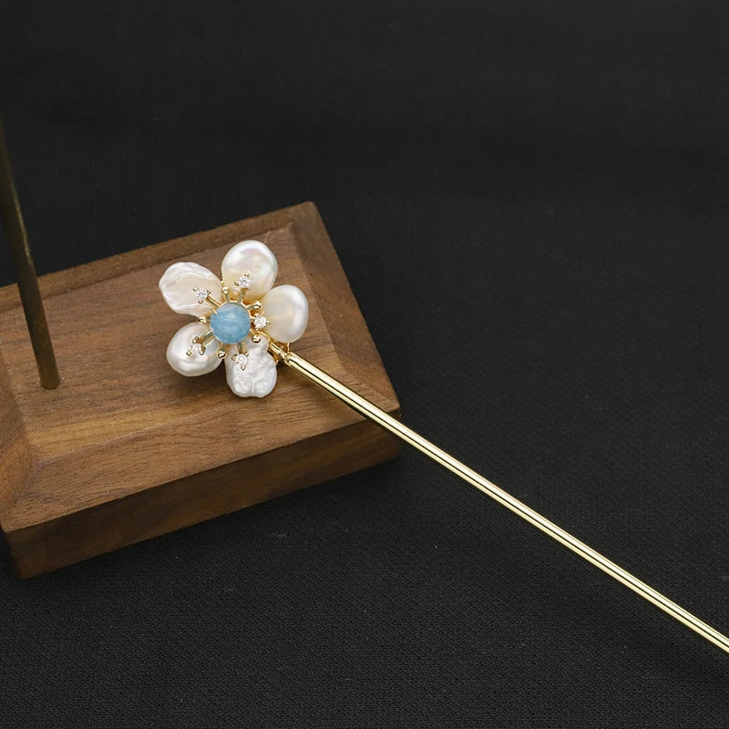 Baroque Freshwater Pearls Hairpins Wedding