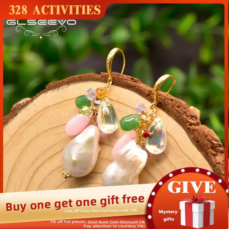 Baroque Pearl Earrings For Women GE0829