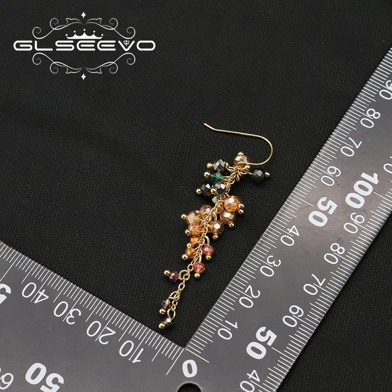 Colorful Crystal Drop Dangle Earrings
