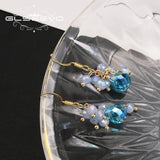 Colorful Crystal Drop Dangle Earrings Retro Jewelry GE1270