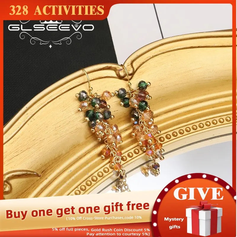 Colorful Crystal Drop Dangle Earrings