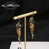 Colorful Crystal Drop Dangle Earrings