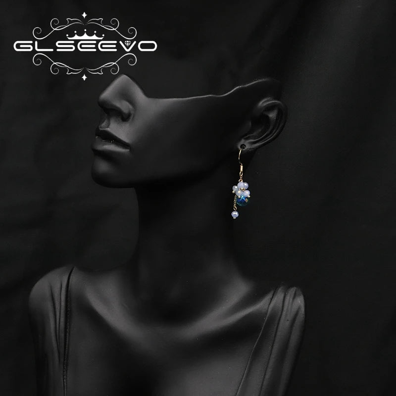 Colorful Crystal Drop Dangle Earrings Retro Jewelry GE1270
