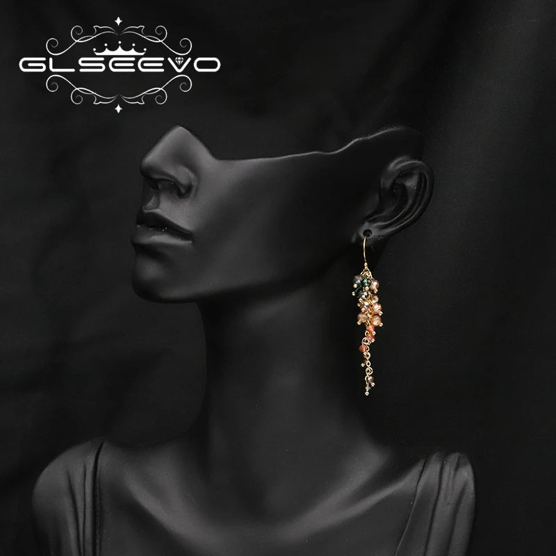 Colorful Crystal Drop Dangle Earrings