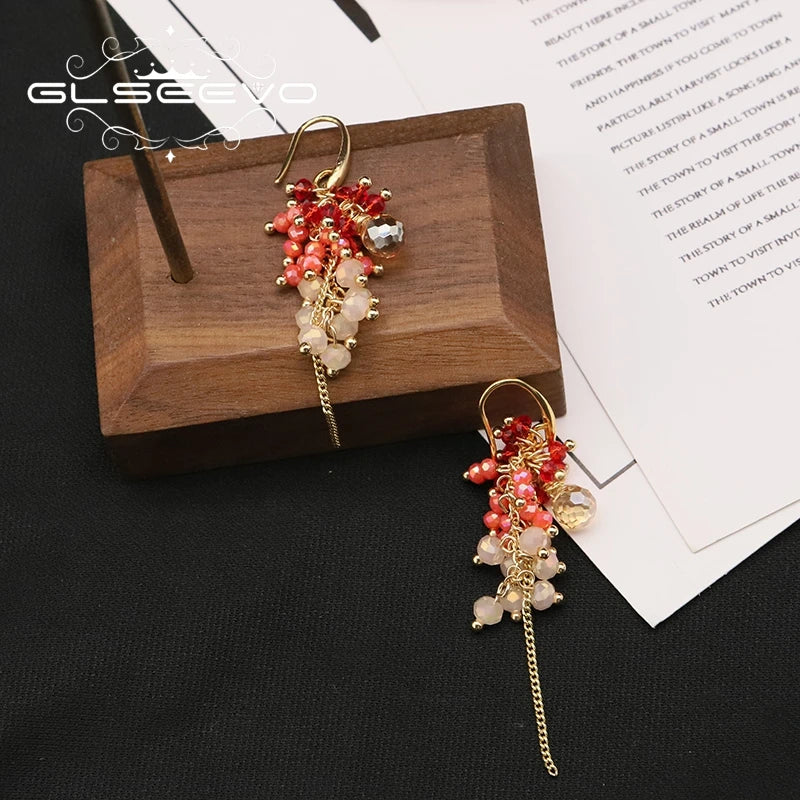 Crystal Long Chains Women's Earrings GE1271