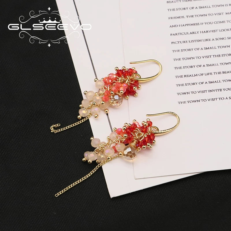 Crystal Long Chains Women's Earrings GE1271