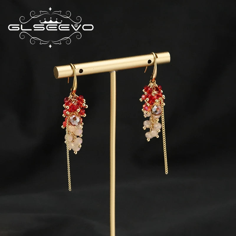 Crystal Long Chains Women's Earrings GE1271