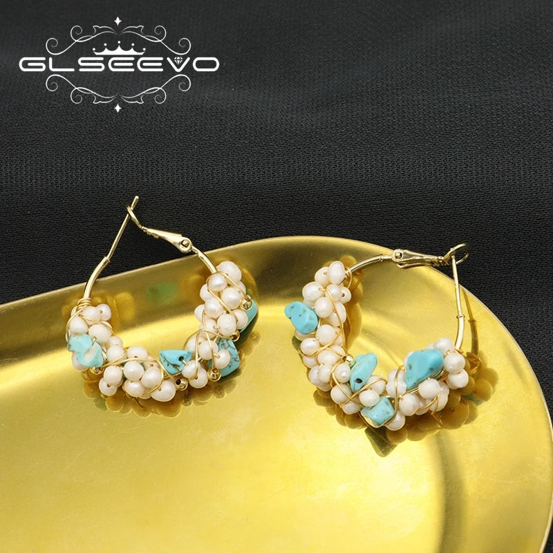 Zircon Natural Pearls Pendant Earrings Fine Jewelry Wedding
