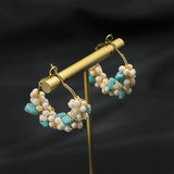 Zircon Natural Pearls Pendant Earrings Fine Jewelry Wedding