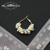 Zircon Natural Pearls Pendant Earrings Fine Jewelry Wedding