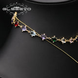 Colorful Zircon Freshwater Pearls Pendant Necklace