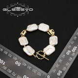 Baroque Square Pearls Bracelet - Thanksgiving Jewelry