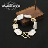 Baroque Square Pearls Bracelet - Thanksgiving Jewelry