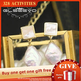 Baroque Pearl Earrings Women's Accessories Anniversary Gift