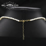 Zircon Teapot Natural Pearl Necklace