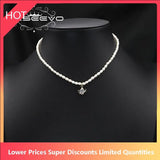 Zircon Teapot Natural Pearl Necklace