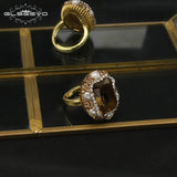 Sudan Stone Tourmaline Women's Ring Color-preserving Personalized