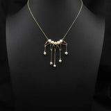 Natural Freshwater Pearl Tassel Pendant Necklace for Women