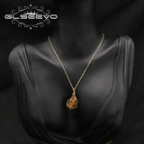 Tiger's Eye Stone Pendant Necklace High Jewelry Anniversary