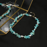 Turquoise Natural Pearls Necklace High Jewelry Fine Jewelry
