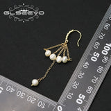 Freshwater Pearls Drop Earrings Women's Jewelry Anniversary Gift