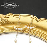 Freshwater Pearls Drop Earrings Women's Jewelry Anniversary Gift