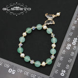 Zircon Butterfly Bracelet Natural Pearls Romantic Charm Fine Jewelry