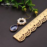 GLSEEVO Fresh Water Pearl Round Dangle Earrings GE0798