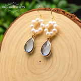 GLSEEVO Fresh Water Pearl Round Dangle Earrings GE0798