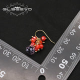 Watermelon Red Crystal Women's Earrings GE1272
