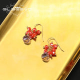 Watermelon Red Crystal Women's Earrings GE1272
