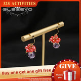 Watermelon Red Crystal Women's Earrings GE1272