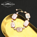 Watermelon Red Pink Natural Pearls Women's Bracelets Romantic Charm