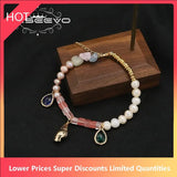 Watermelon Red Water Pendant Adjustable Woman Bracelet