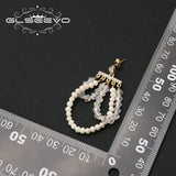 Freshwater Pearl Tassel Earrings Wedding Accessory GE1205