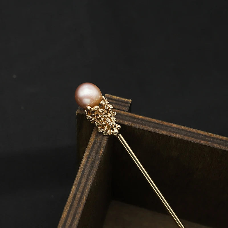 Freshwater Pearls Flowers Hairpins Wedding Anniversary Gifts