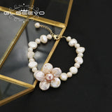 Tahitian Baroque Pearl Flowers Pendant Bracelet for Women