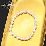 Tahitian Pearls Stretch Bracelet, Art Jewelry for Women