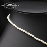 Zircon Golden Ice Cream Freshwater Pearls Necklace