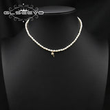Zircon Golden Ice Cream Freshwater Pearls Necklace