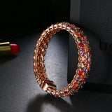 High Colour Ovoid CZ Bracelet for Women