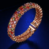 High Colour Ovoid CZ Bracelet for Women