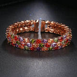 High Colour Ovoid CZ Bracelet for Women