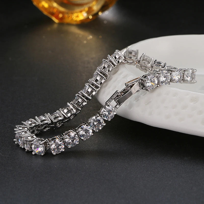 Mooie Witte Kubieke Zirkoon Armband voor Vrouwen