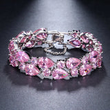 Classic Rose Zirconia Bracelet for Ladies