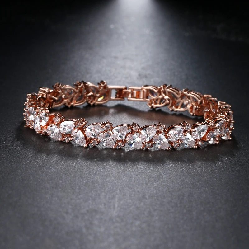 Water Drop Zircon Bracelet for Women