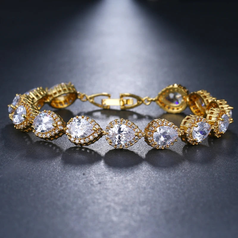 Arrival Classic Water Drop Zirconia Bracelet for Women