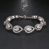 High Water Drop Zircon Bracelet for Women